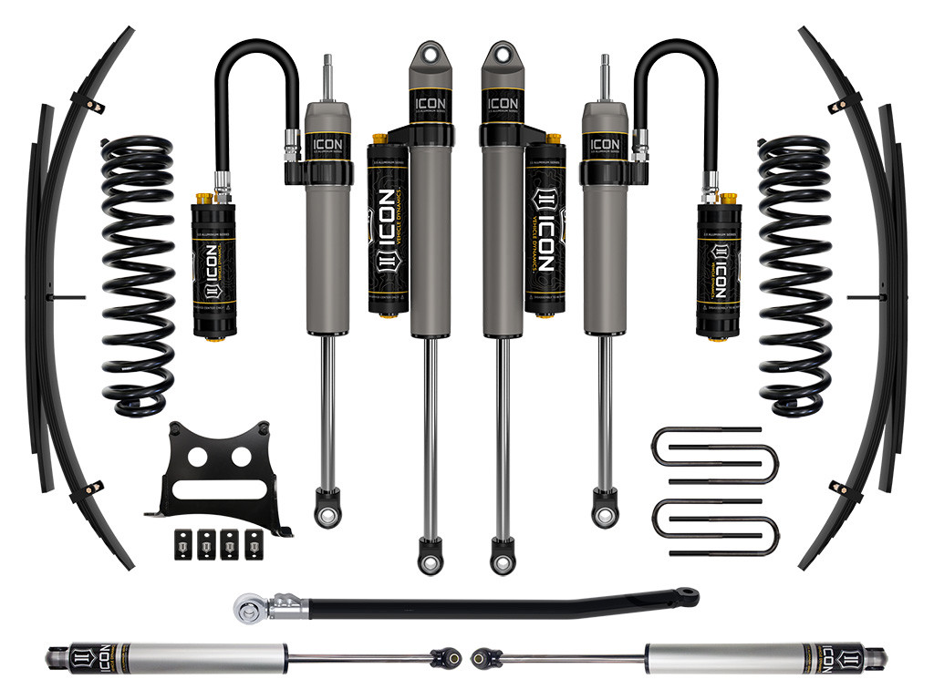 ICON 2011-2016 Ford F-250/F-350 Super Duty 4WD Diesel 2.5" Lift Stage 5 Suspension System w/ Expansion Packs - K62585