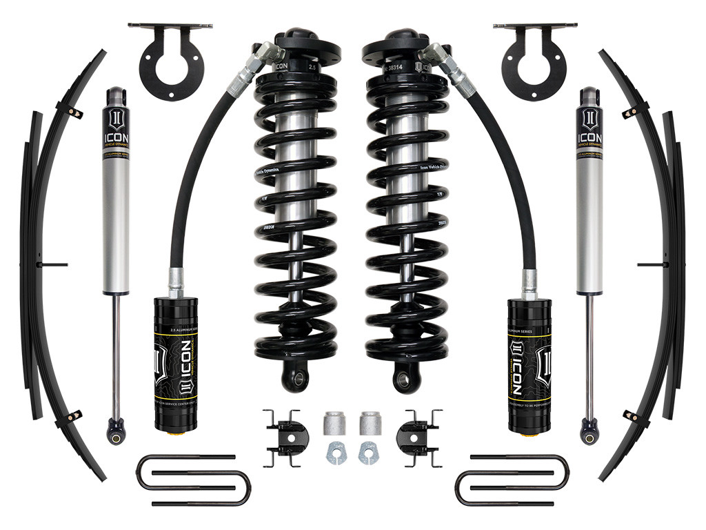ICON 2017-2023 Ford F-250/F-350 Super Duty 4WD 2.5-3" Lift Stage 1 Coilover System w/ Expansion Packs - K63141L