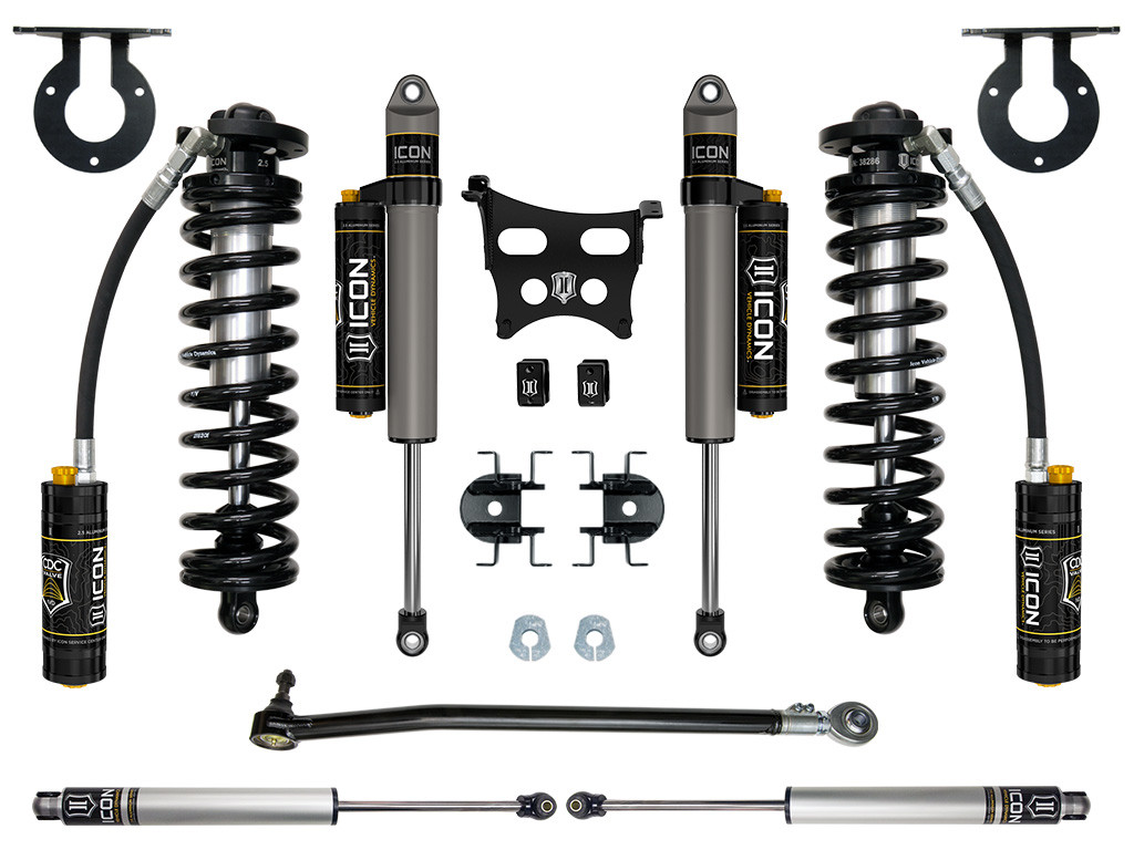 ICON 2023 Ford F-250/F-350 Super Duty 4WD 2.5-3" Lift Stage 4 Coilover Conversion System - K63164