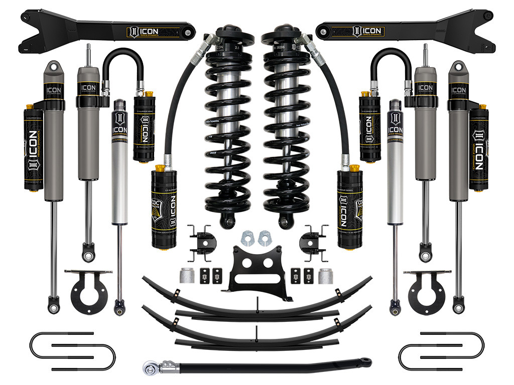 ICON 08-10 Ford F250/F350 2.5-3" Lift Stage 6 Coilover System w/ Leaf Springs - K63186