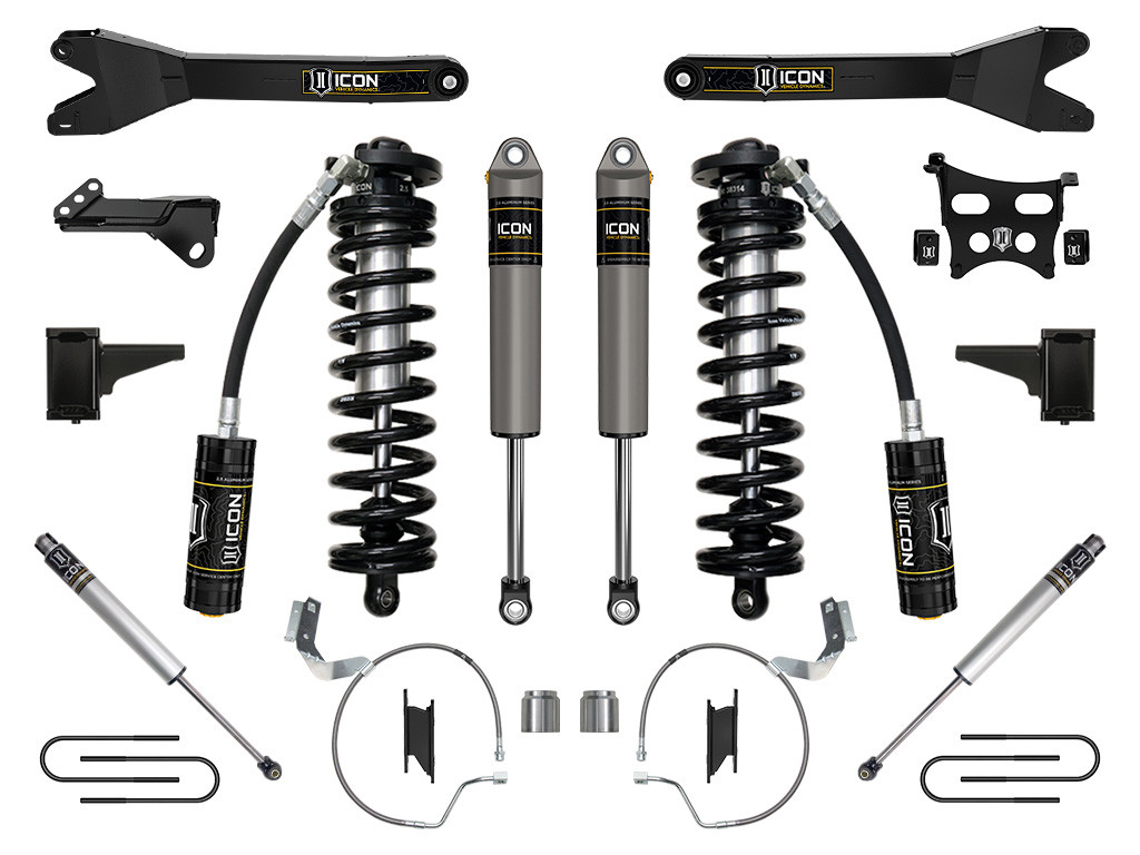 ICON 2023-2025 Ford F-250/F-350 Super Duty 4WD 4-5.5" Lift Stage 3 Coilover Conversion System w/ Radius Arms - K63213R
