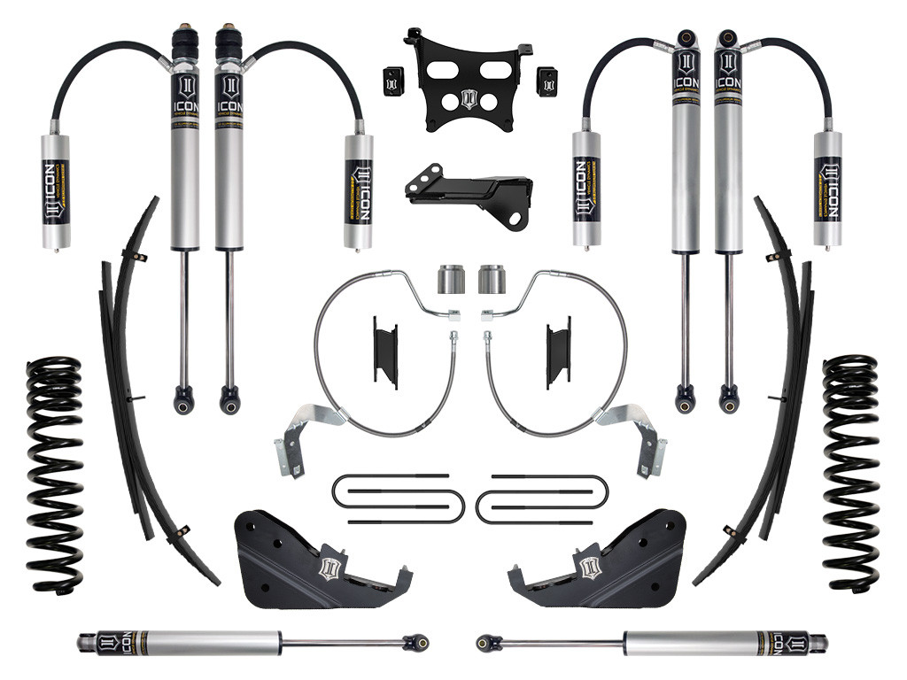 ICON 2023-2025 Ford F-250/F-350 Super Duty 4WD Gas 4.5" Lift Stage 2 Suspension System w/ Expansion Packs - K64532L