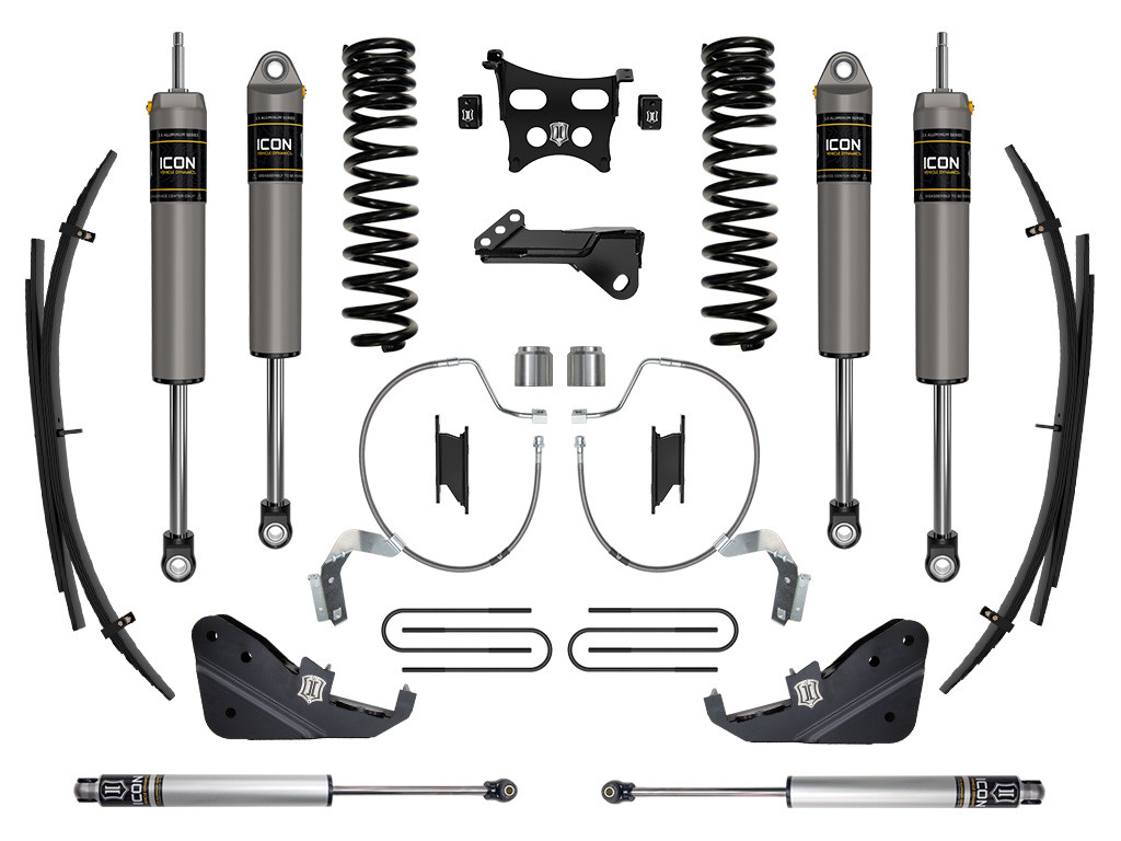 ICON 2023-2025 Ford F-250/F-350 Super Duty 4WD Gas 4.5" Lift Stage 3 Suspension System w/ Expansion Packs - K64533L