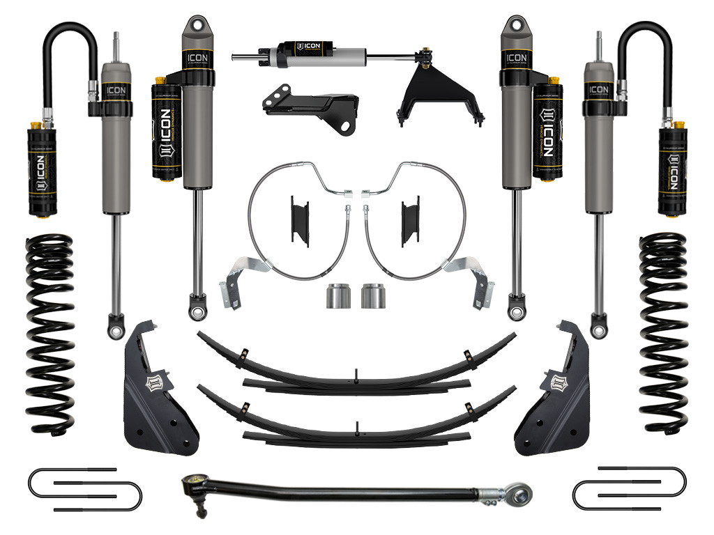 ICON 2023-2025 Ford F-250/F-350 Super Duty 4WD Gas 4.5" Lift Stage 5 Suspension System w/ Expansion Packs - K64535L