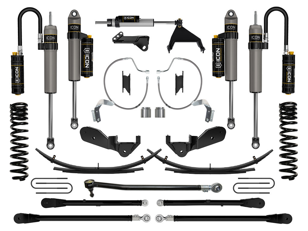 ICON 2023-2025 Ford F-250/F-350 Super Duty 4WD Gas 4.5" Lift Stage 7 Suspension System w/ Expansion Packs - K64537L