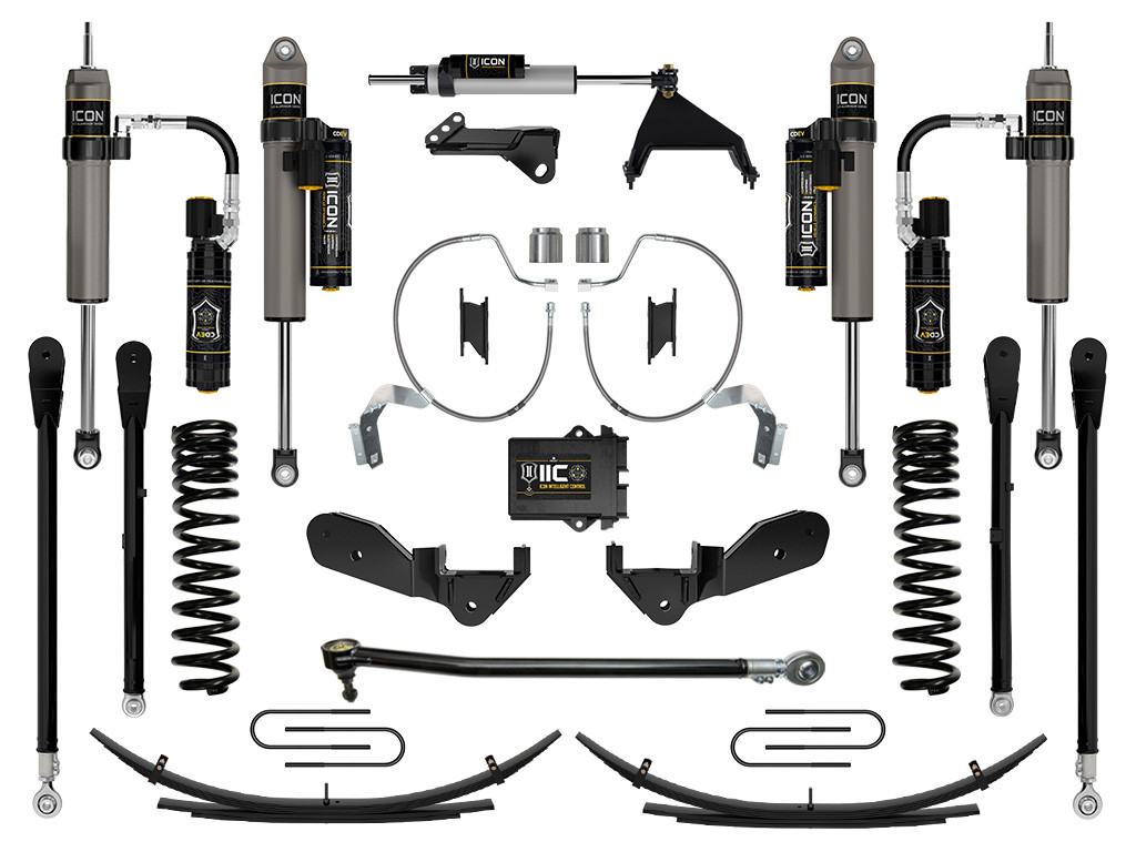 ICON 2023-2025 Ford F-250/F-350 Super Duty 4WD Diesel 4.5" Lift Stage 8 Suspension System w/ Expansion Packs - K64548L