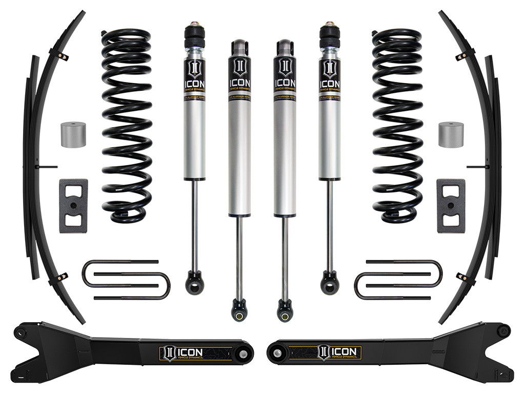 ICON 2023-2025 Ford F-250/F-350 Super Duty 4WD Gas 2.5" Lift Stage 1 Suspension System w/ Radius Arms and Expansion Packs - K65895RL