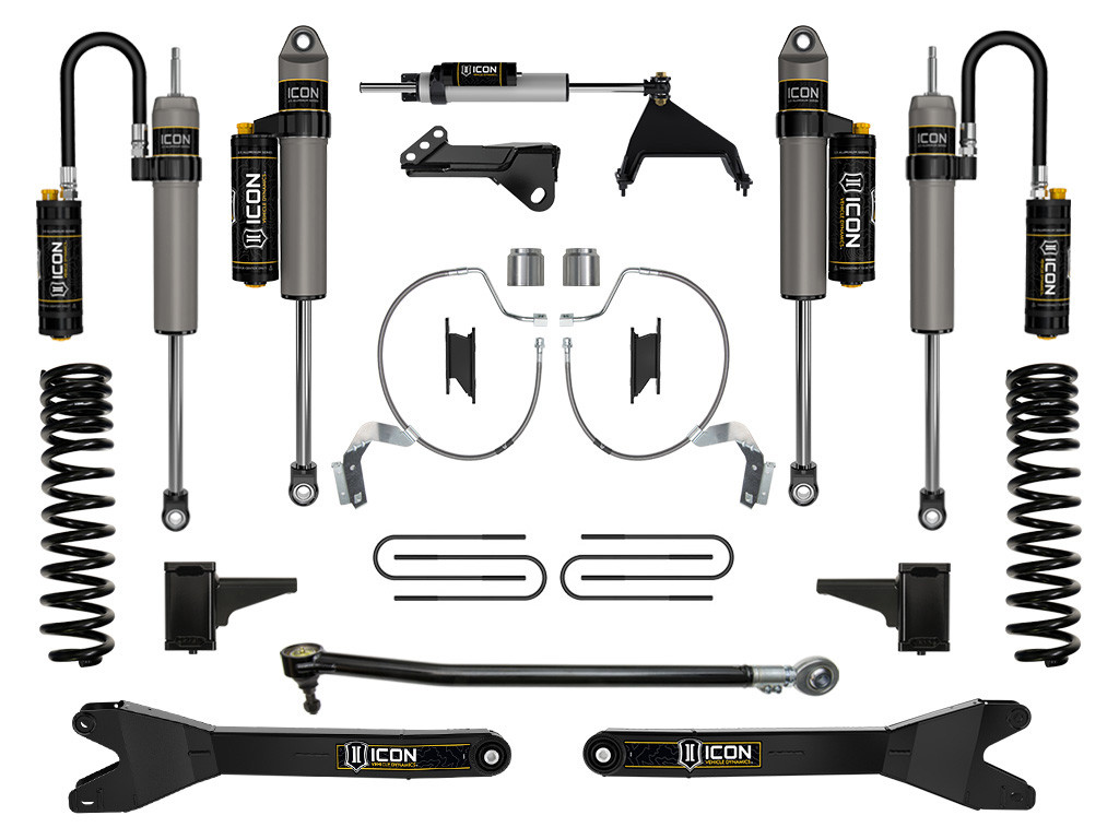 ICON 2023-2025 Ford F-250/F-350 Super Duty 4WD Diesel 4.5" Lift Stage 5 Suspension System w/ Radius Arms - K65904R