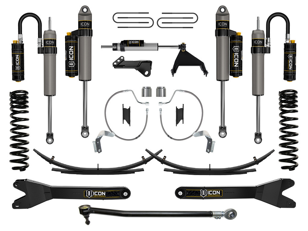 ICON 2023-2025 Ford F-250/F-350 Super Duty 4WD Gas 4.5" Lift Stage 5 Suspension System w/ Radius Arms & Expansion Packs - K65914RL