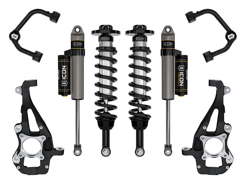 ICON 2021-2024 Ford F-150 4WD 3.5-4.5" Lift Stage 2 Suspension System Tubular - K93142T