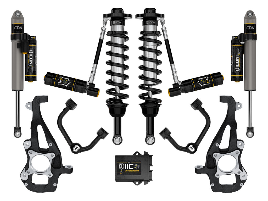 ICON 2021-2024 Ford F-150 4WD 3.5-4.5" Lift Stage 5 Suspension System Tubular - K93145T