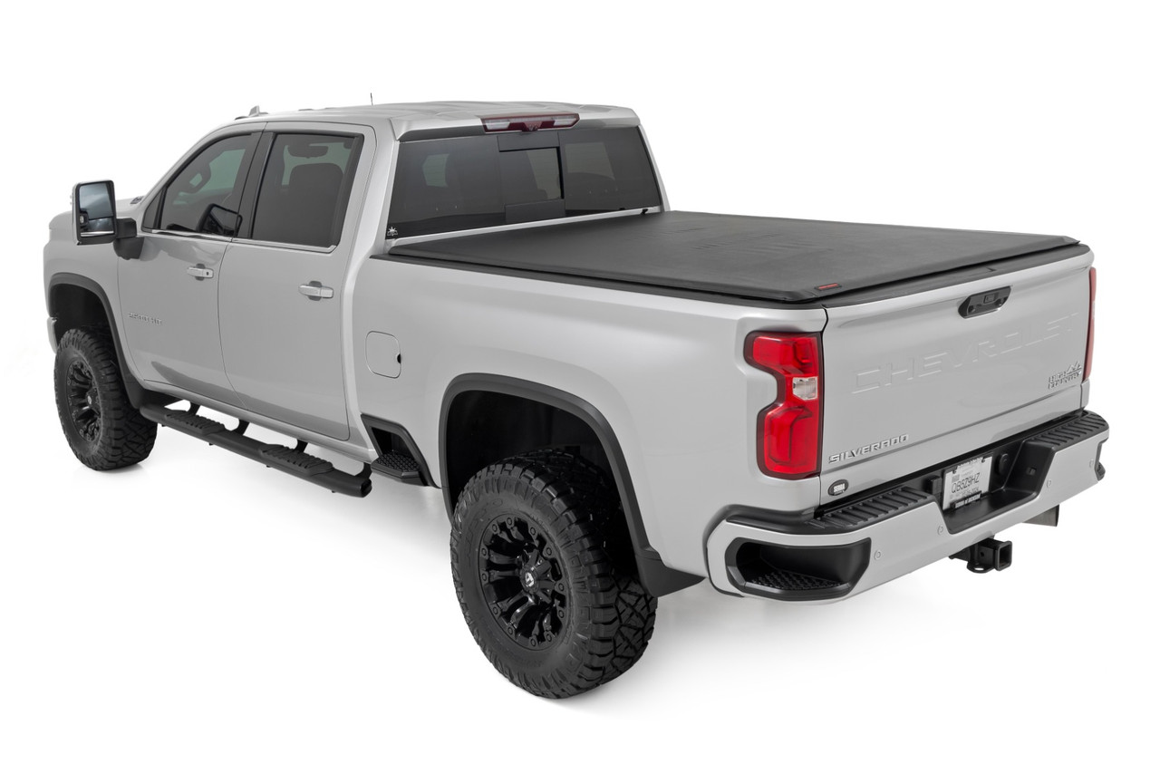 Rough Country - Soft Roll Up Bed Cover - 6'9 in. Bed - Chevy/GMC 2500HD/3500HD (20-25) - 42120690