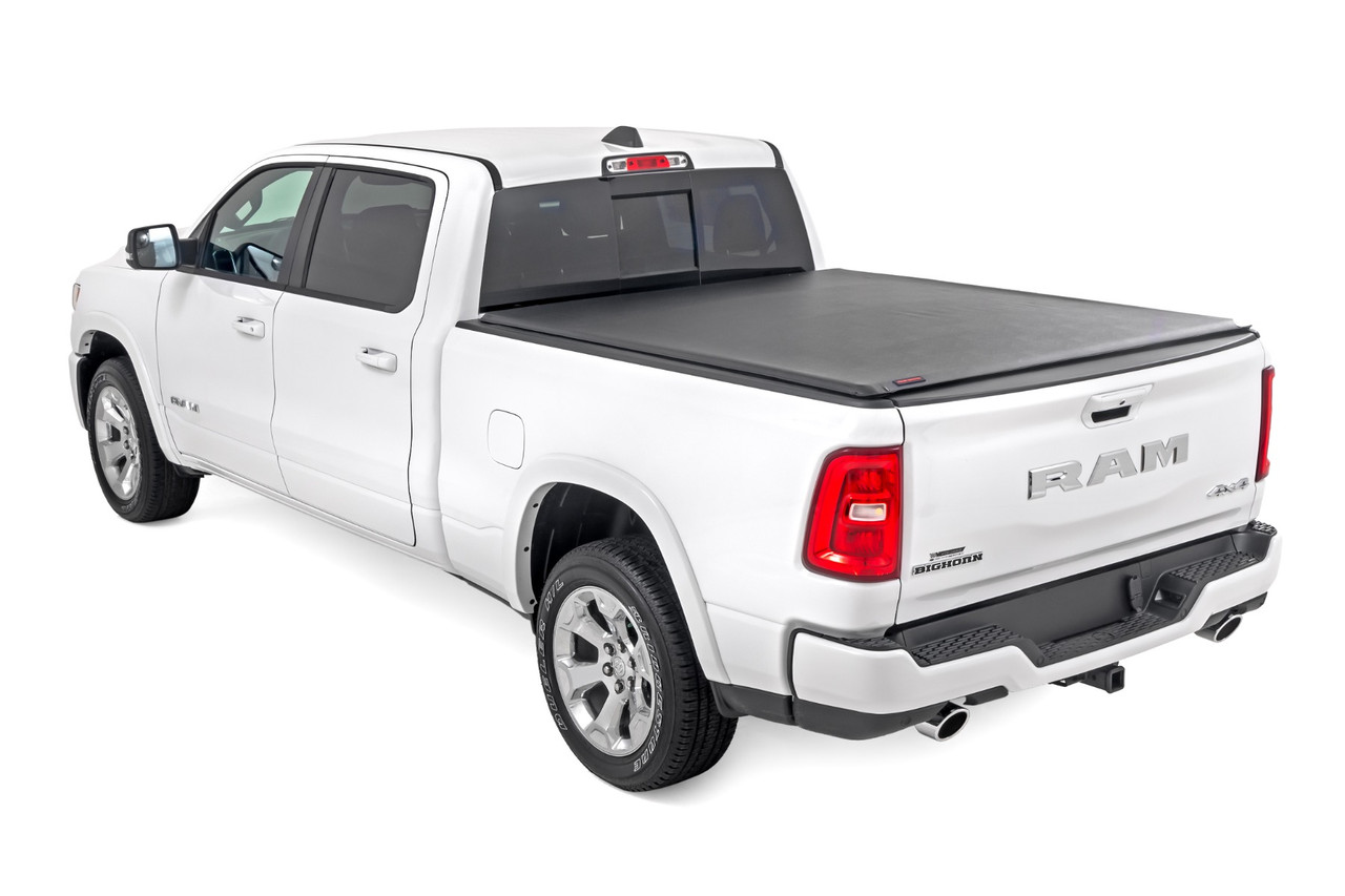 Rough Country - Soft Roll Up Bed Cover - 6'4 in. Bed - Ram 1500 (19-25)/1500 TRX (21-24) - 42309650