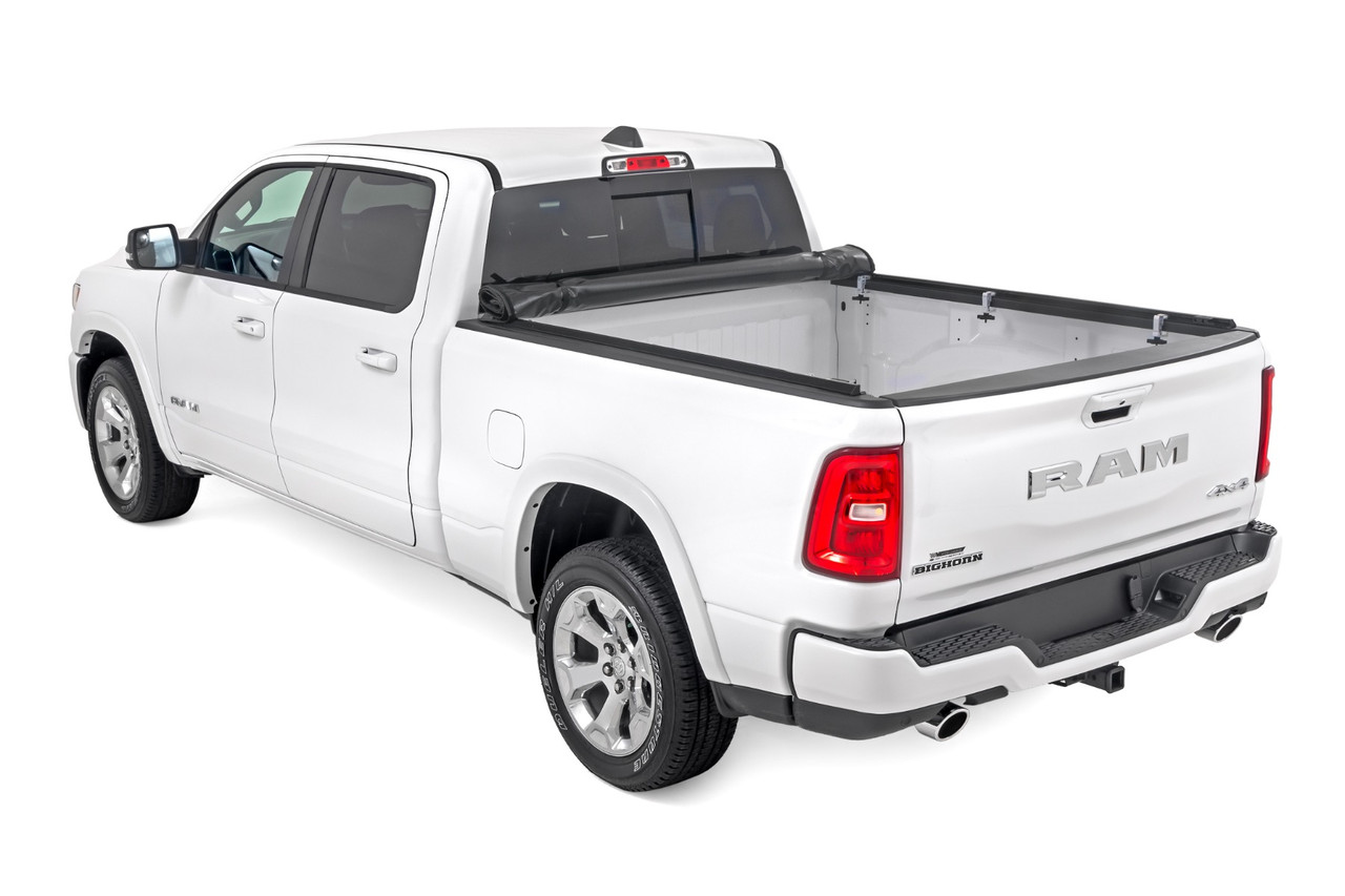 Rough Country - Soft Roll Up Bed Cover - 6'4 in. Bed - Ram 1500 (19-25)/1500 TRX (21-24) - 42309650
