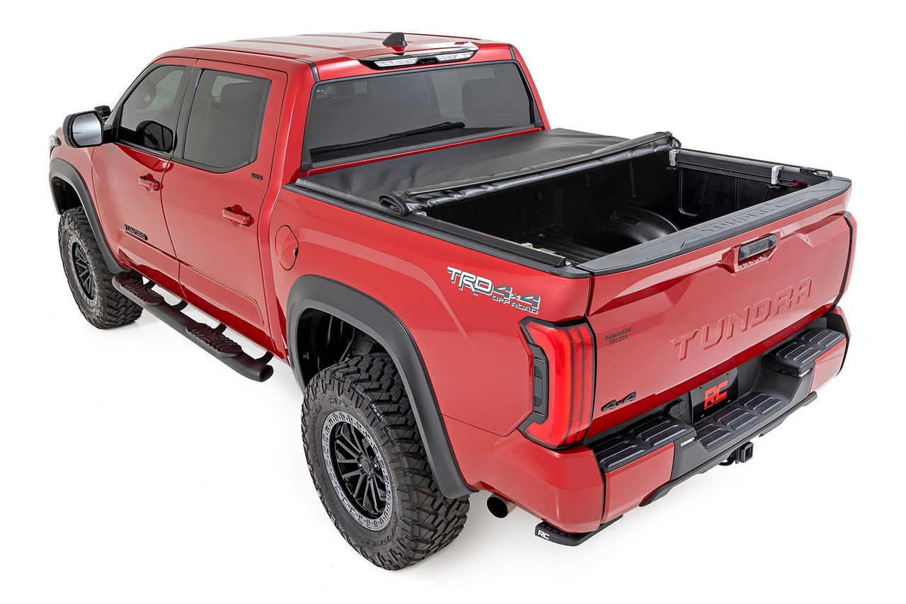 Rough Country - Soft Roll Up Bed Cover - 6'7 in. Bed - Toyota Tundra 2WD/4WD (2022-2025) - 42419650