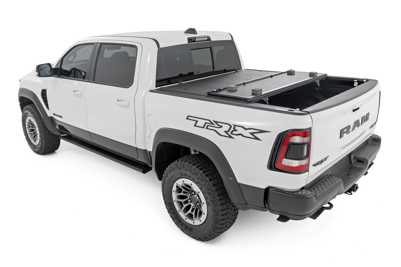 Rough Country - Hard Low Profile Bed Cover - 5'7 in. Bed - No Rambox - Ram 1500 (19-25)/1500 TRX (21-24) - 47320550B