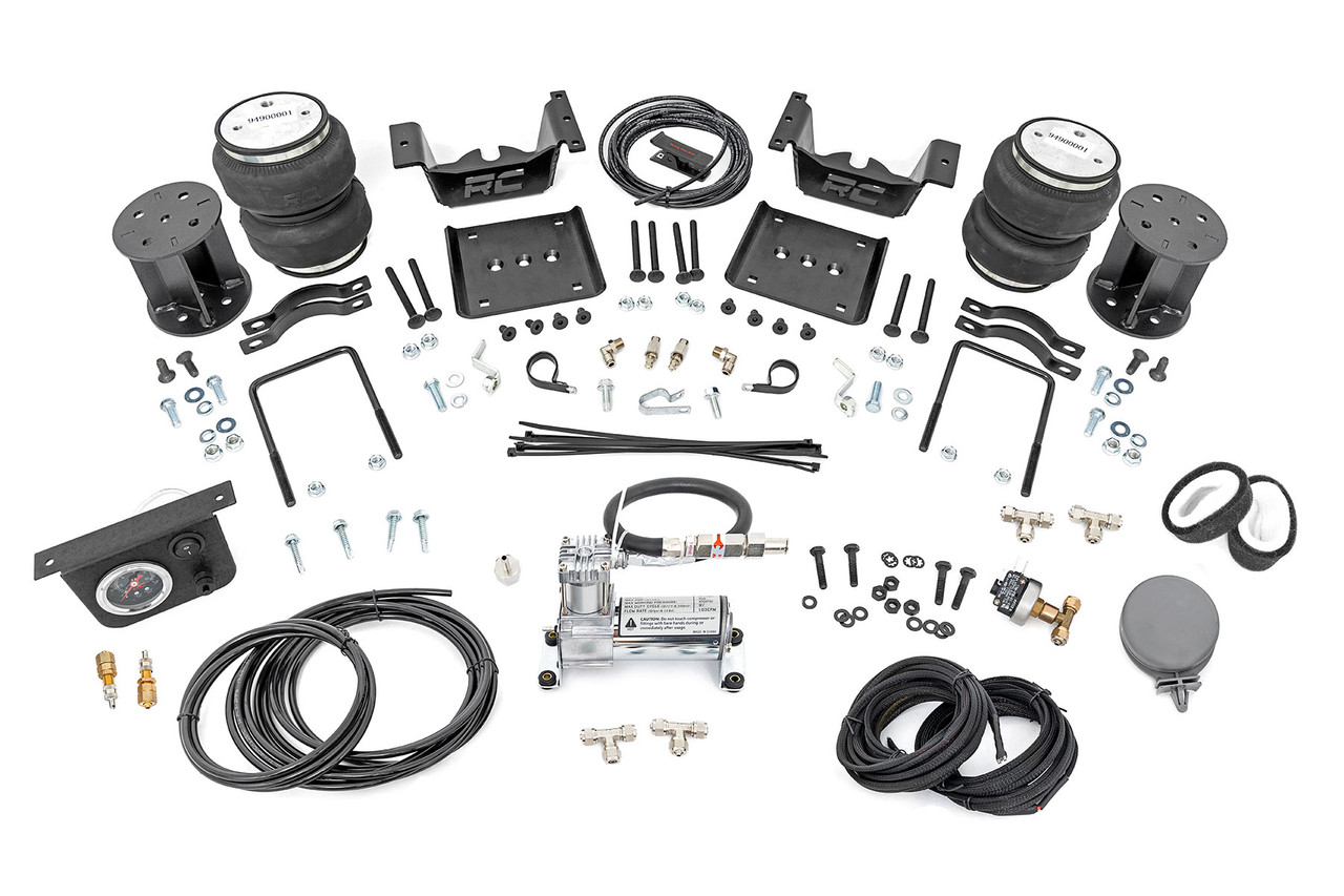 Rough Country - Air Spring Kit w/compressor - 5 Inch Lift Kit - Chevy/GMC 1500 (07-18 & Classic) - 100054C