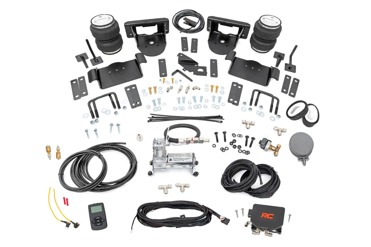 Rough Country - Air Spring Kit w/compressor - Wireless Controller - 0-6 in. Lifts - Ford F-150 (21-25) - 10009WC