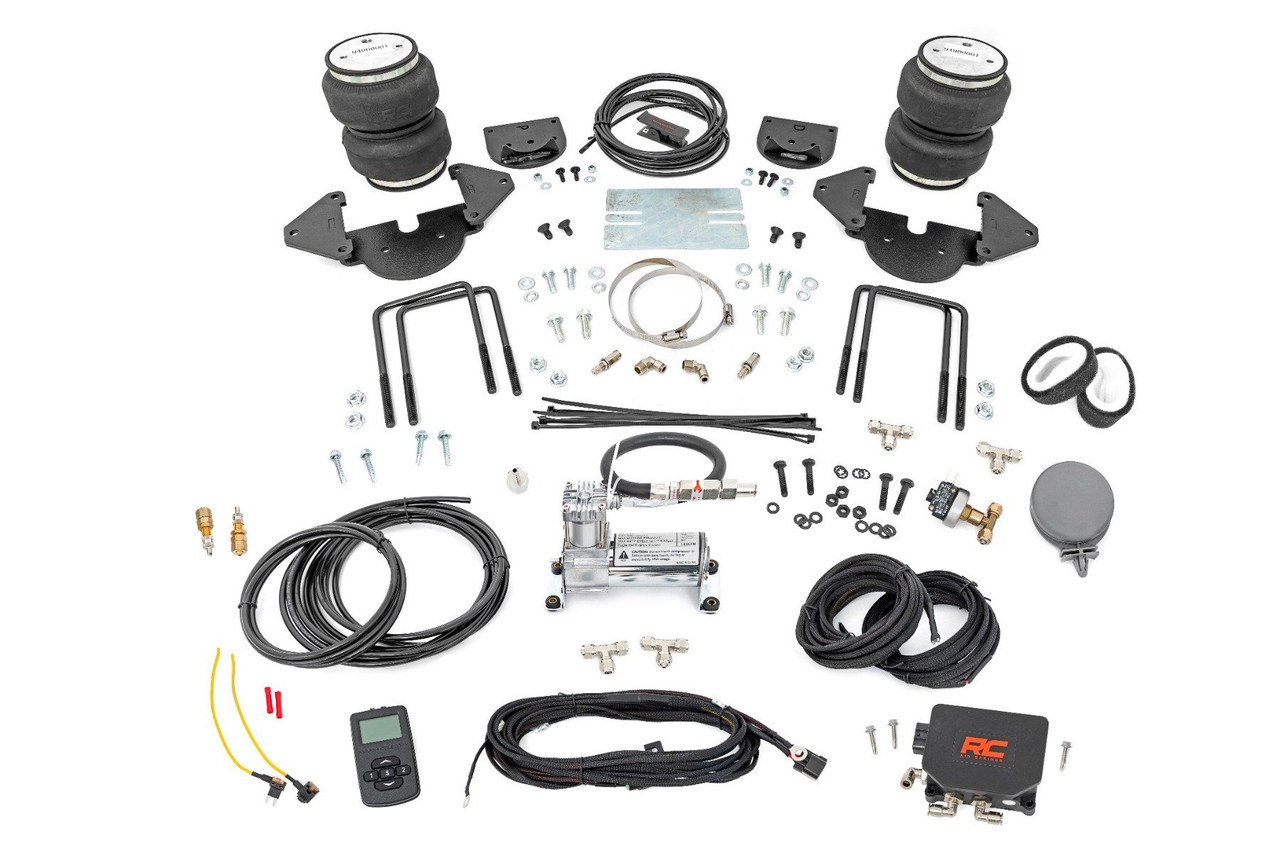 Rough Country - Air Spring Kit w/compressor - Stock Height - Wireless Controller - Chevy/GMC 1500 (19-25 - 10011WC