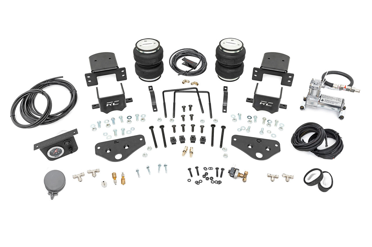 Rough Country - Air Spring Kit w/compressor - Ford F-250/F-350 Super Duty 4WD (2017-2022) - 10016AC