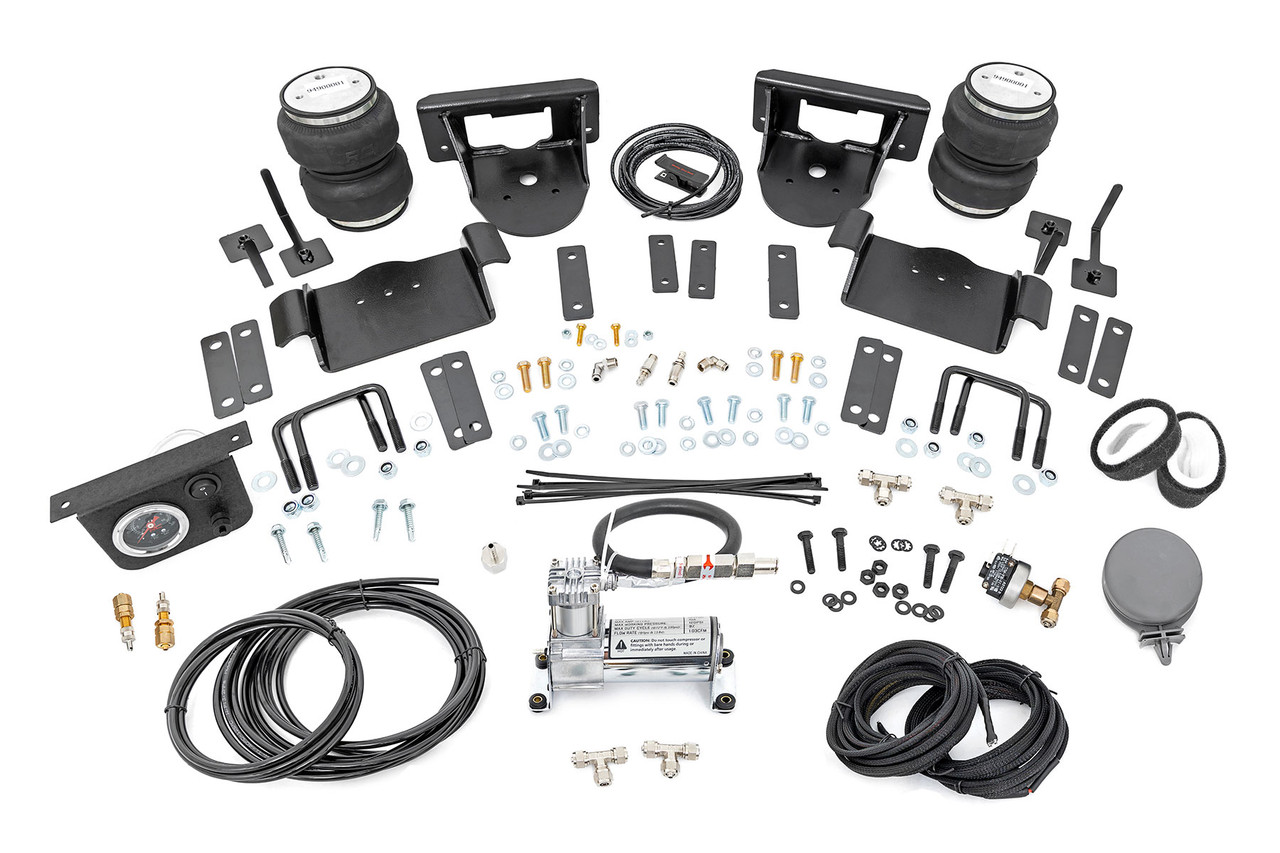 Rough Country - Air Spring Kit w/compressor - 0-6 in. Lifts - Ford F-150 4WD (2015-2020) - 10017C