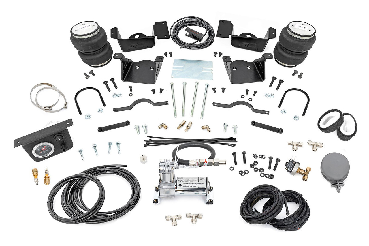 Rough Country - Air Spring Kit w/compressor - Chevy/GMC 2500HD/3500HD (20-25) - 10034C