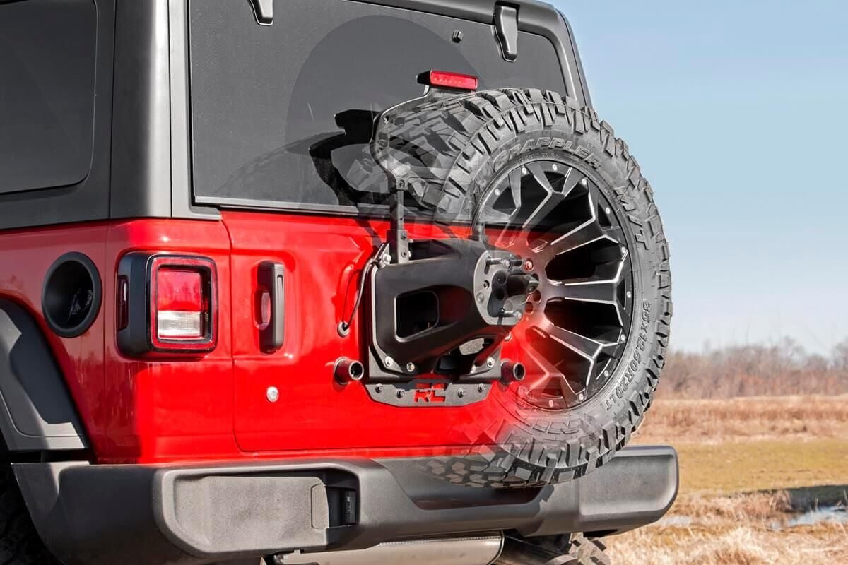 Rough Country - Tire Carrier Relocation Plate - No Prox - Jeep Wrangler JL (21-25)/Wrangler Unlimited (18-25) - 10529