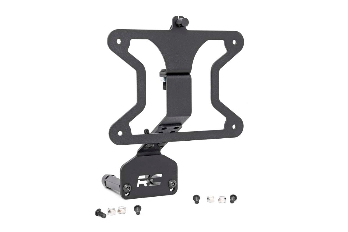 Rough Country - License Plate Relocation Bracket - Jeep Wrangler JK/Wrangler Unlimited (07-18) - 10541