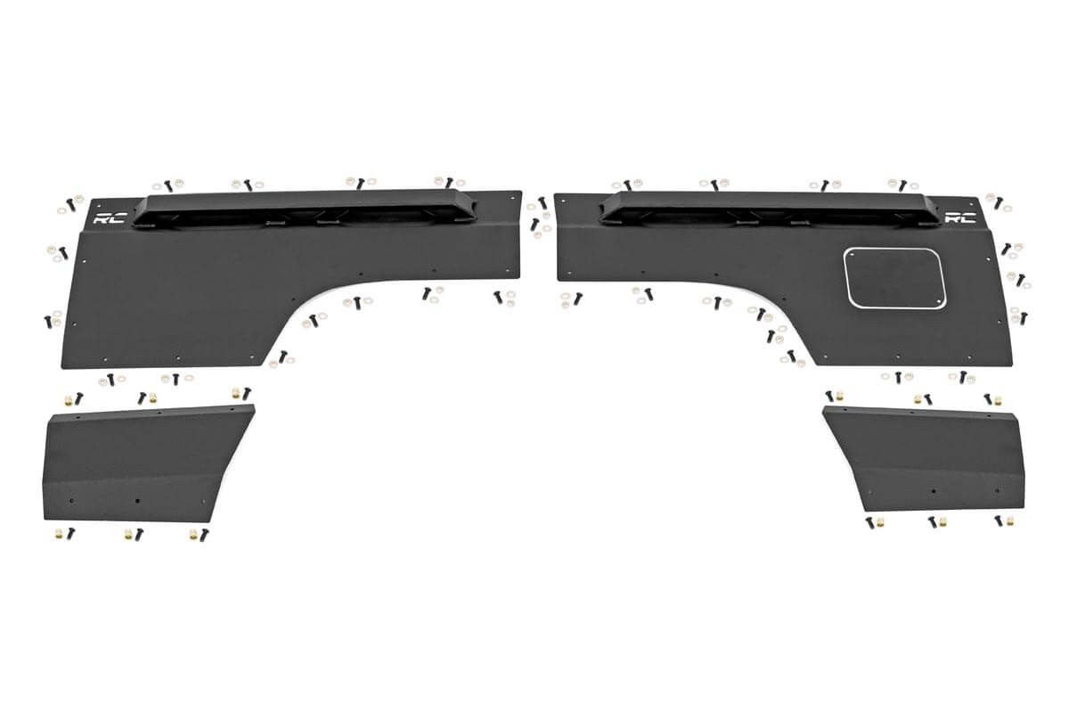 Rough Country - Fender & Quarter Panel Armor - Rear - Combo - Jeep Cherokee XJ 2WD/4WD (97-01) - 10579