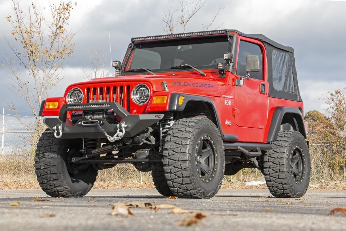 Rough Country - Front Bumper - Rock Crawler - Jeep Wrangler TJ (97-06)/Wrangler Unlimited (04-06) - 10595