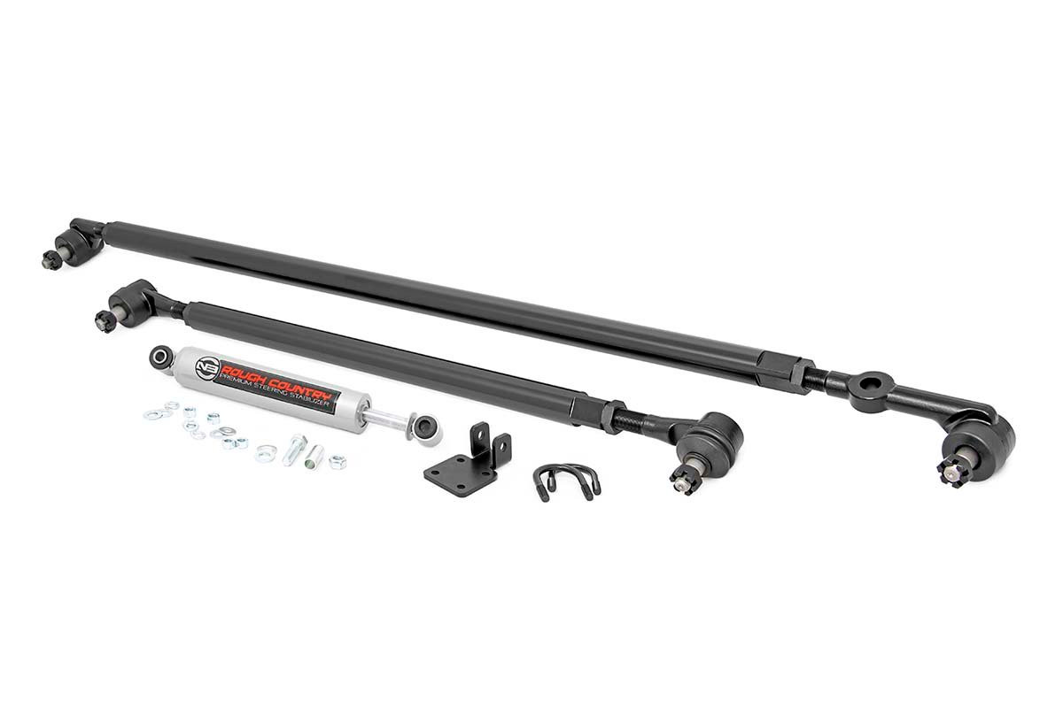 Rough Country - HD Steering Kit - Stabilizer Combo - Jeep Comanche MJ/Wrangler TJ/Wrangler Unlimited - 10613