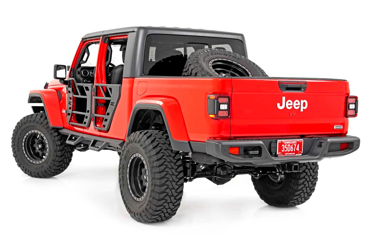 Rough Country - Tubular Doors - Front - Jeep Gladiator JT/Wrangler JL 4WD (2018-2025) - 10617