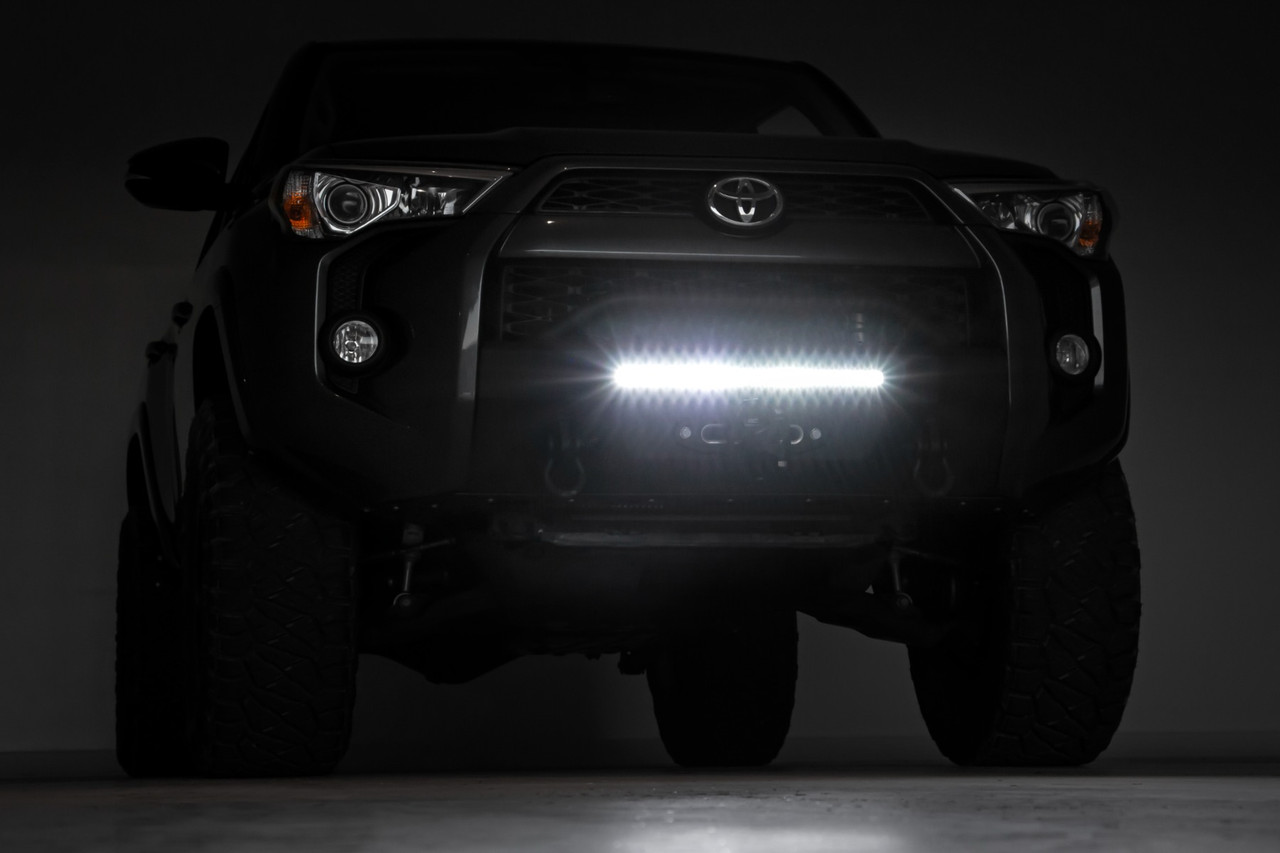 Rough Country - Front Bumper - Hybrid - 20 in. Blk LED - Toyota 4Runner 2WD/4WD (2014-2024) - 10744