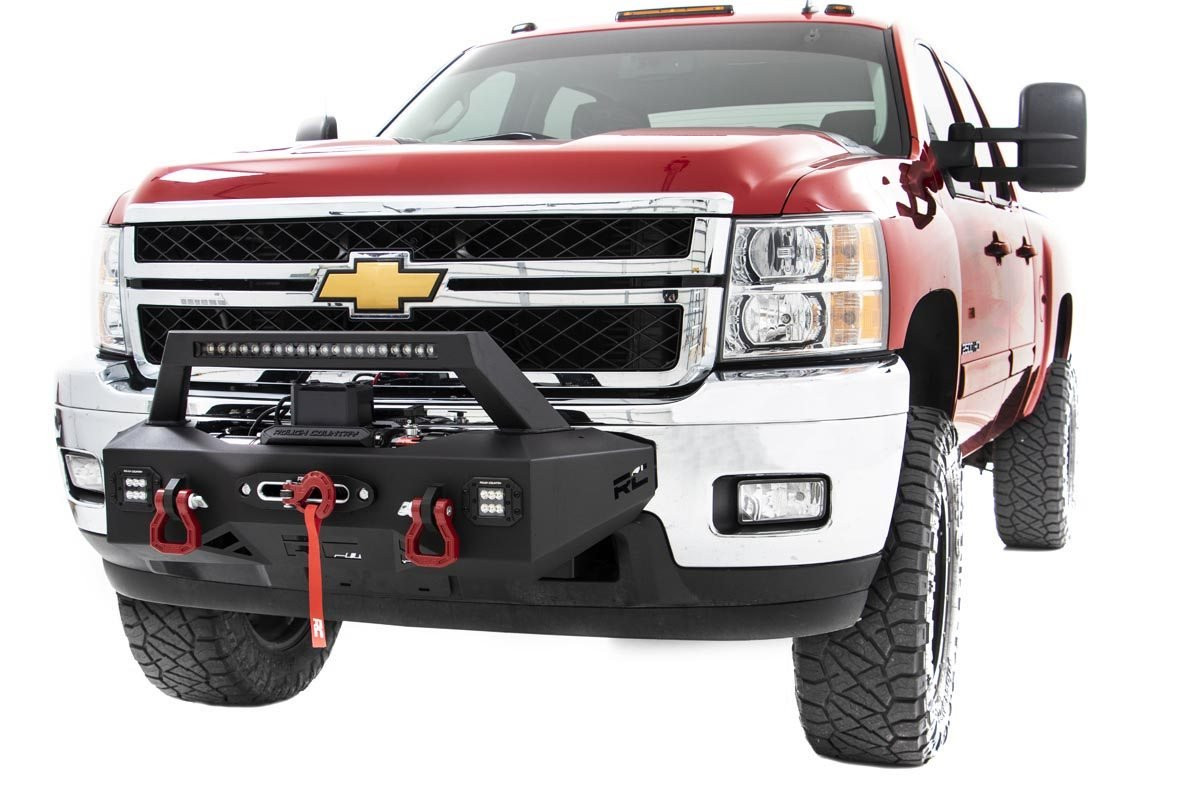 Rough Country - EXO Winch Mount Kit - Chevy Silverado 2500 HD/3500 HD 2WD/4WD (2011-2019) - 10764