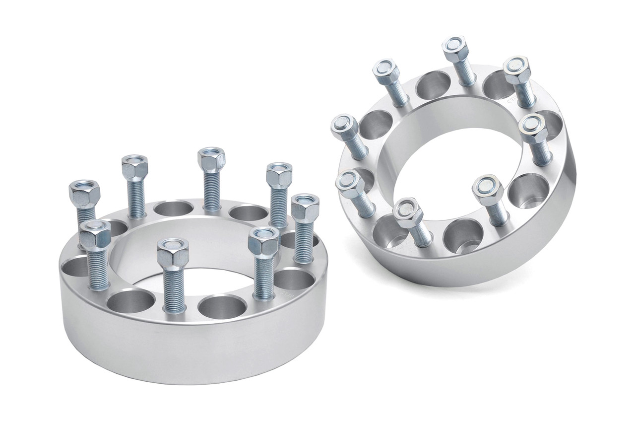 Rough Country - 2 Inch Wheel Spacers - 8x6.5 - Multiple Makes & Models (Chevy/GMC/Ram) - 1095