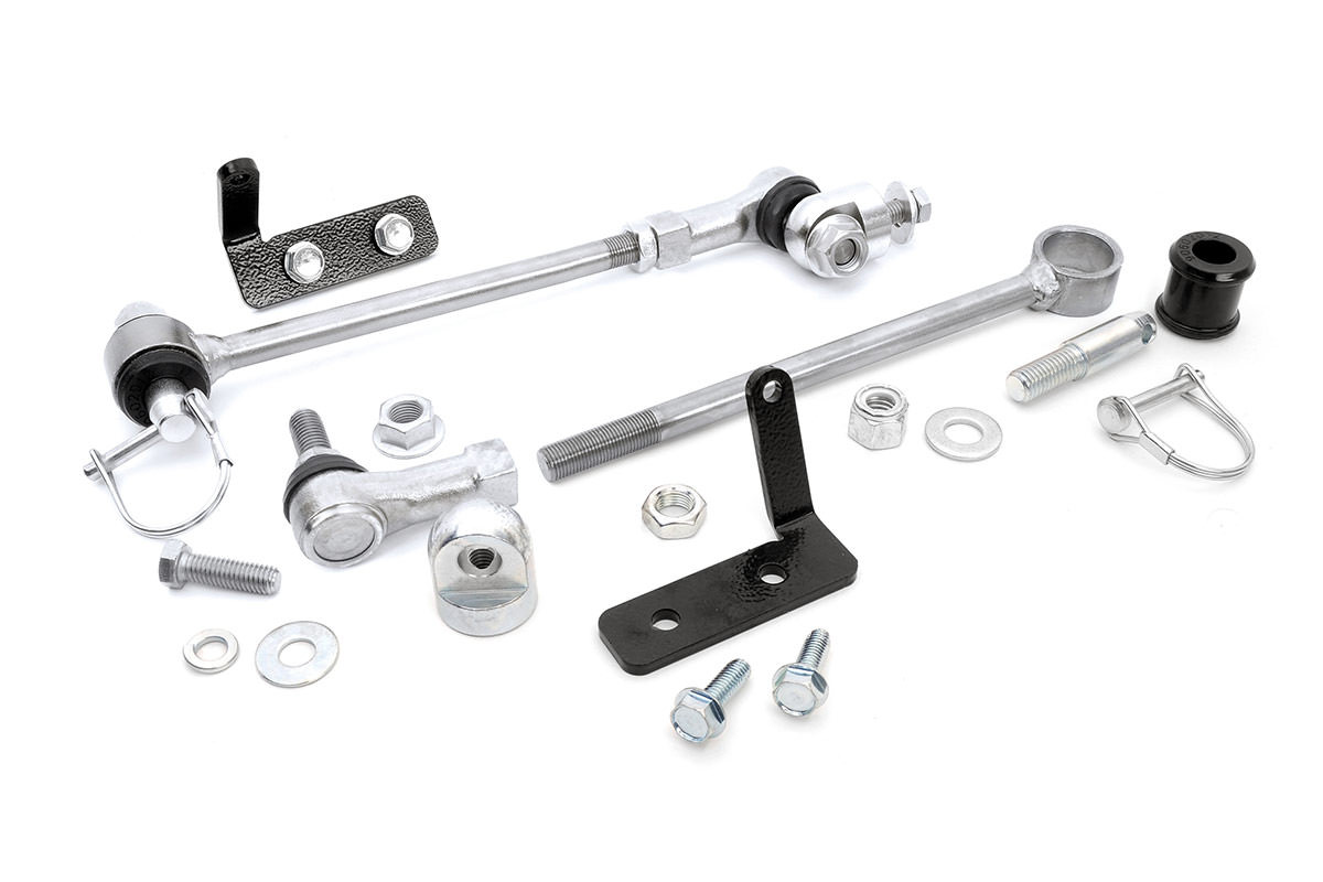 Rough Country - Quick Disco Sway Links - 3.5-6.5 Inch Lift - Jeep Cherokee XJ (84-01)/Comanche MJ (86-92) - 1128