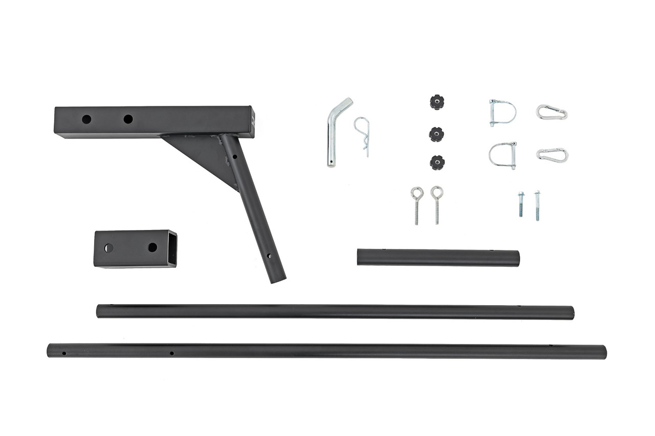 Rough Country - Flag Pole Holder - Single - 2 & 2.5 in. Inch Hitch - w/ Flag Pole - 117520