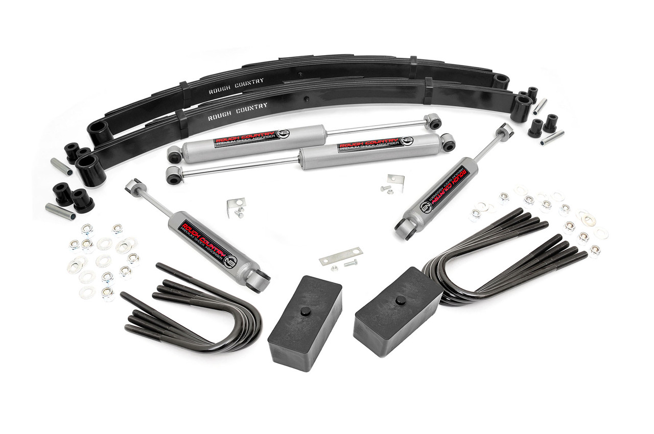 Rough Country - 2 Inch Lift Kit - Rear Blocks - Chevy/GMC 3/4-Ton Suburban 4WD (1988-1991) - 140-88-9230