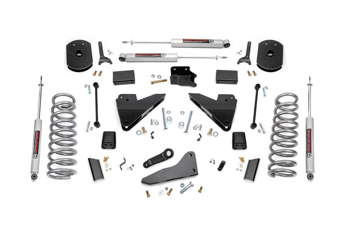 Rough Country - 5 Inch Lift Kit - FR Gas Coil - Radius Arm Drop - Ram 2500 4WD (2014-2018) - 36420