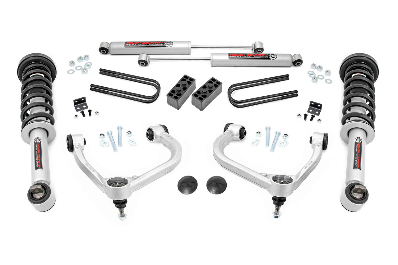Rough Country - 3 Inch Lift Kit - Forged UCA - N3 Struts - Ford F-150 4WD (2021-2025) - 41431