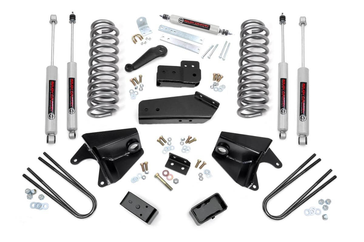Rough Country - 4 Inch Lift Kit - Rear Blocks - Ford Bronco 4WD (1980-1996) - 465B.20
