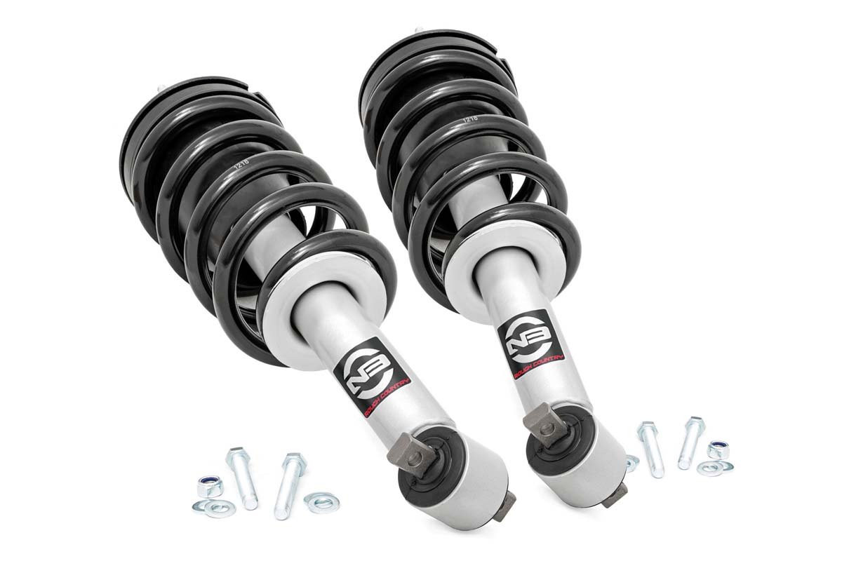 Rough Country - N3 Leveling Struts - 2 Inch - Loaded Strut - Chevy/GMC Sierra/Silverado 1500 (19-25) - 501065
