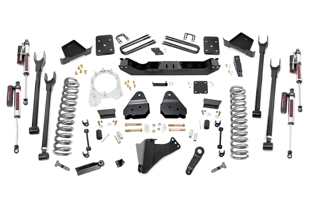 Rough Country - 6 Inch Lift Kit - Diesel - 4 Link - OVLD - Vertex - Ford F-250/F-350 Super Duty (17-22) - 50850