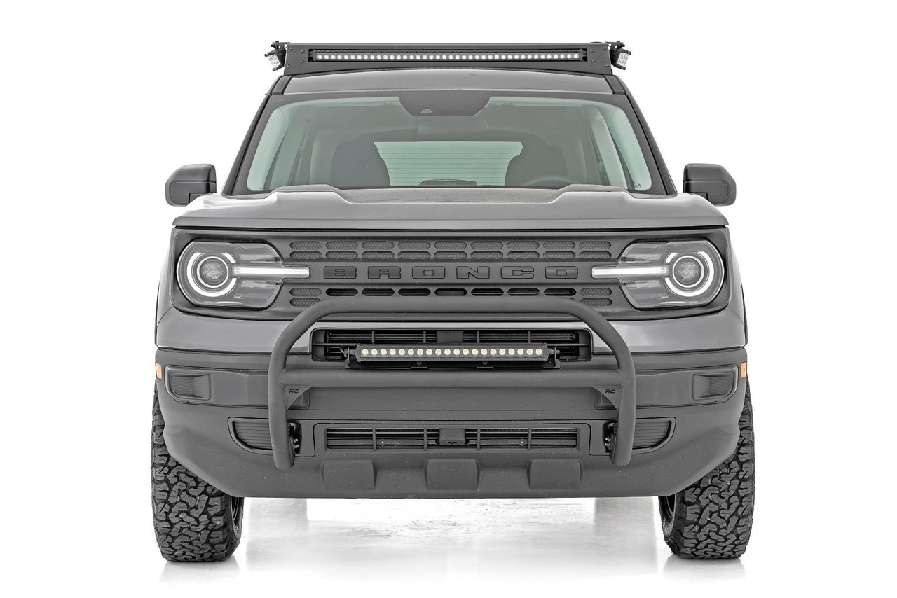 Rough Country - Nudge Bar - 20 Inch BLK DRL Single Row LED - Ford Bronco Sport 4WD (21-25) - 51042