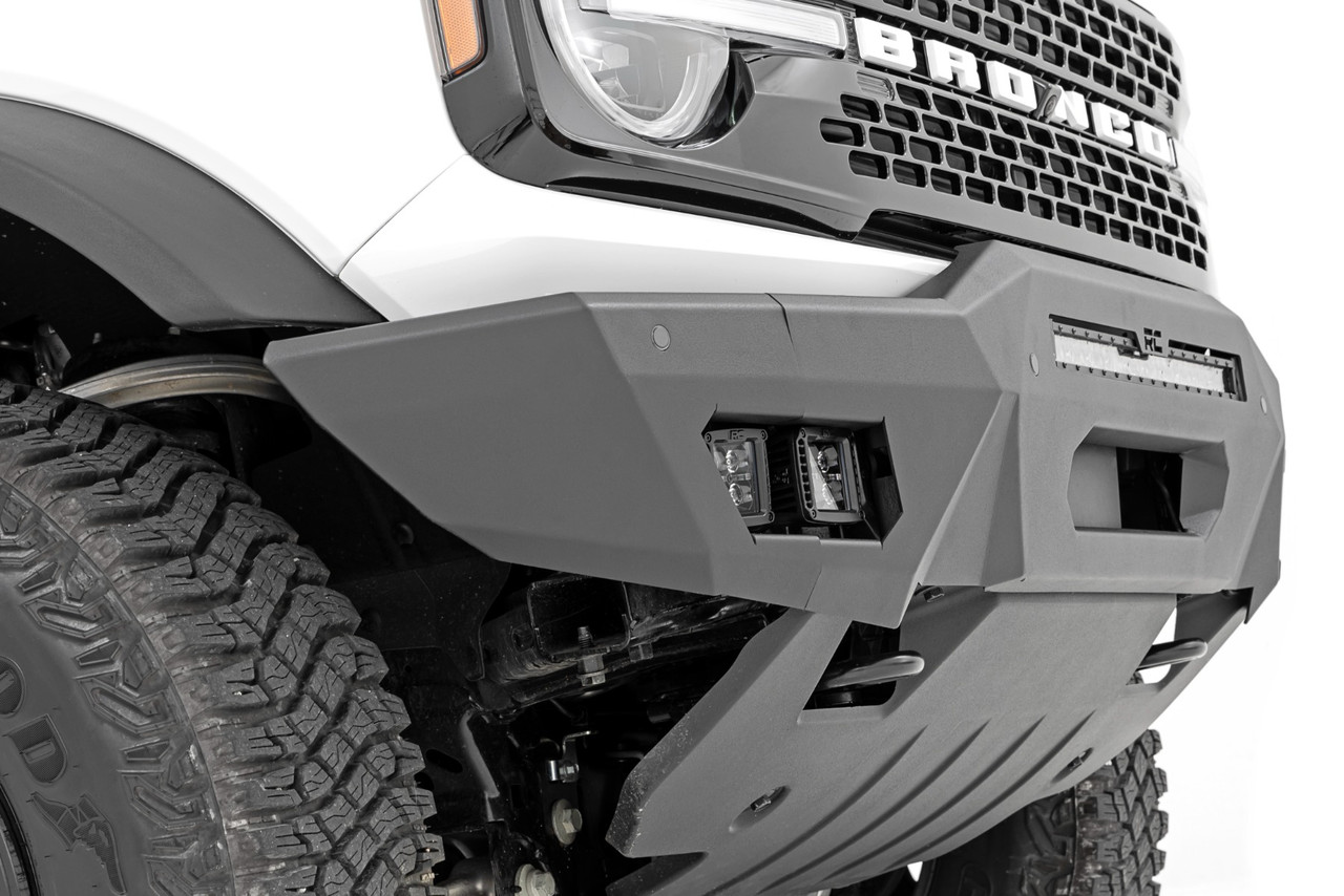 Rough Country - Front Bumper - Modular - Full Wings - Flood - Fog - Ford Bronco 4WD (21-25) - 51076
