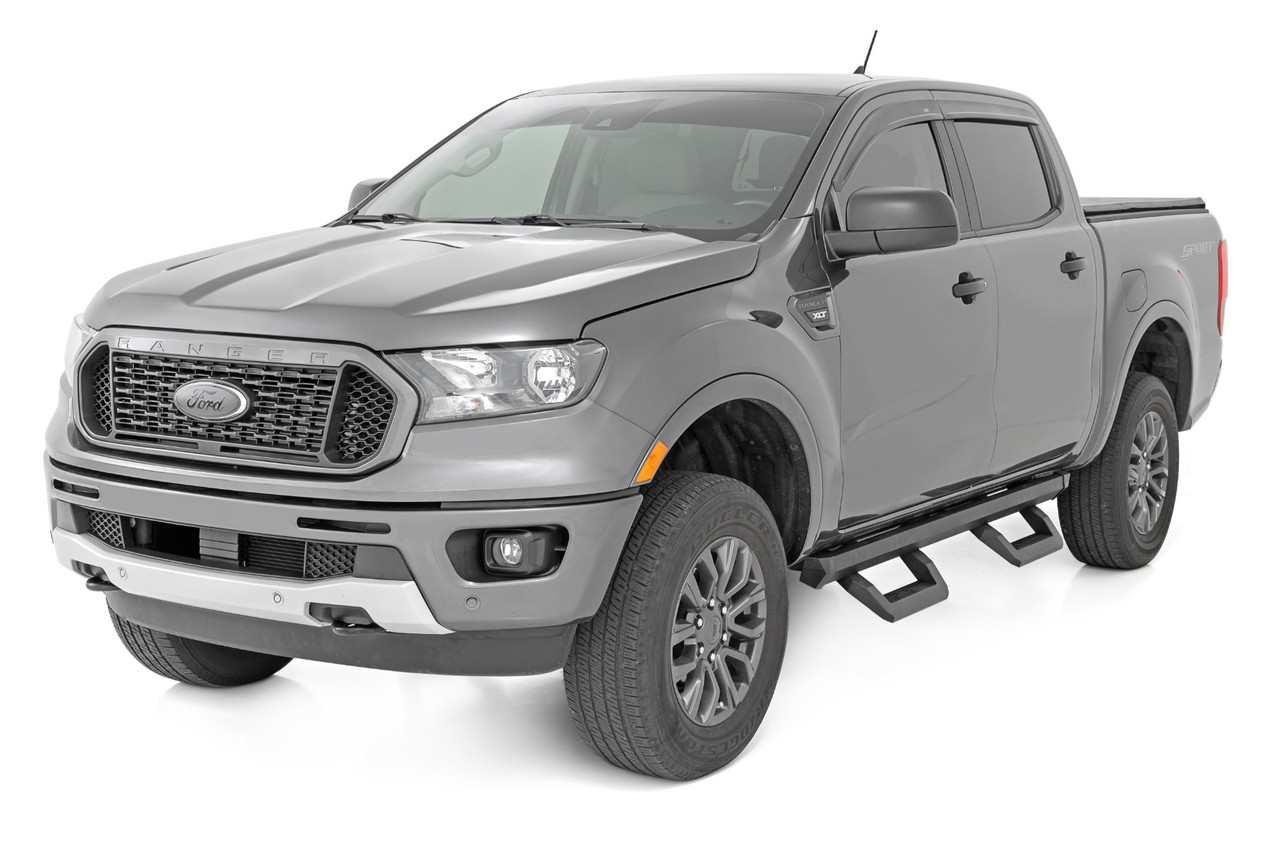 Rough Country - SRX2 Adjustable Aluminum Steps - Ford Ranger 2WD/4WD (2019-2025) - 51089