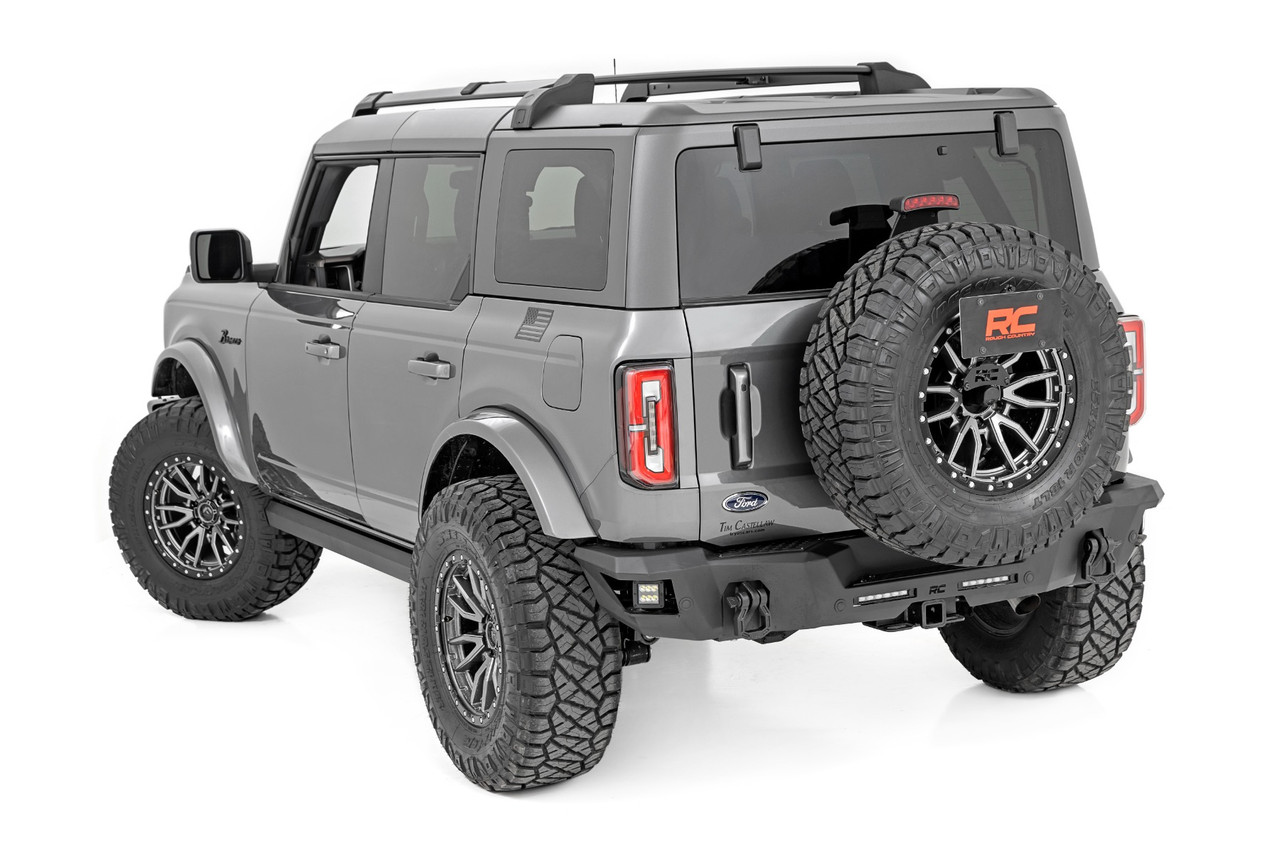 Rough Country - Rear Bumper - Black Series LED - Flood - Ford Bronco 4WD (2021-2025) - 51093