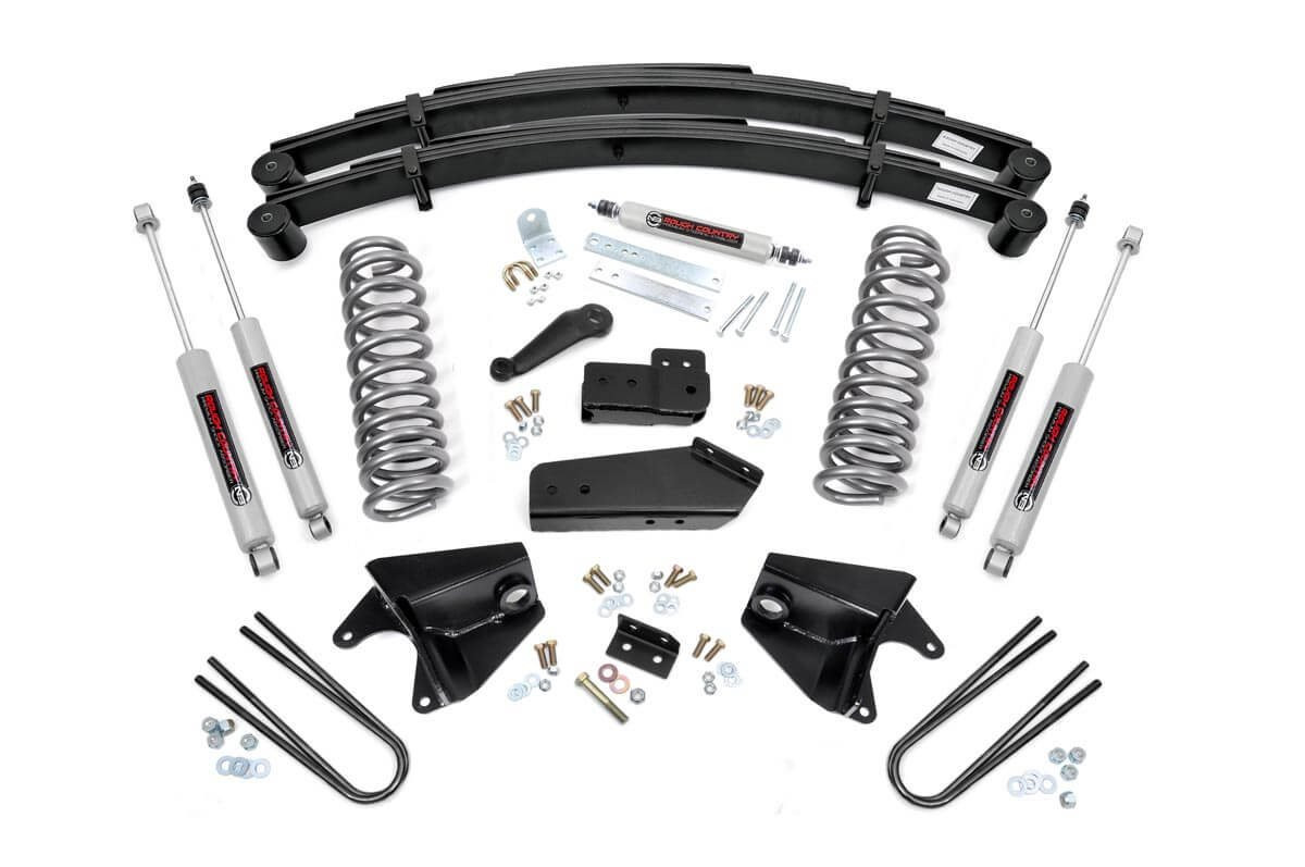 Rough Country - 4 Inch Lift Kit - Rear Springs - Ford F-150 4WD (1980-1996) - 52030