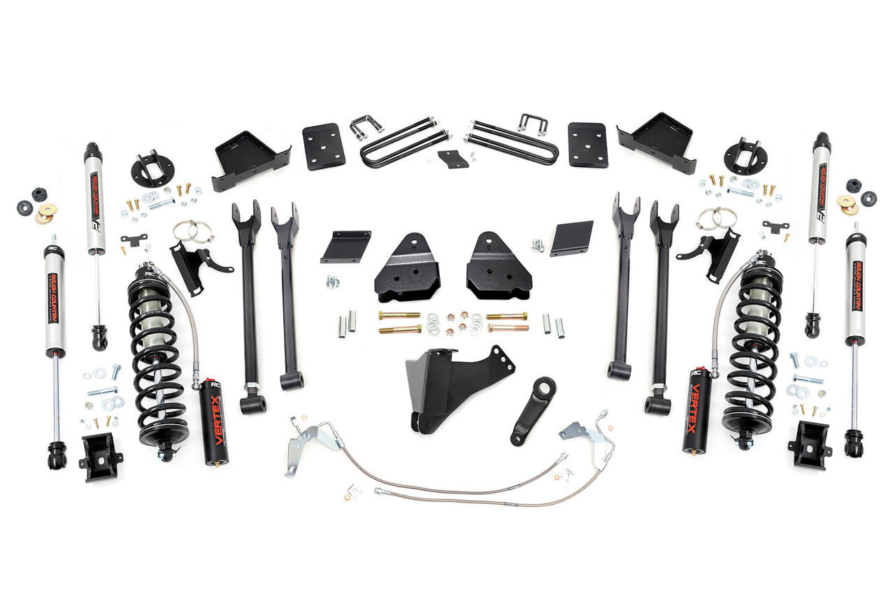 Rough Country - 6 Inch Lift Kit - 4-Link - No OVLD - C/O V2 - Ford F-250 Super Duty (11-14) - 53258