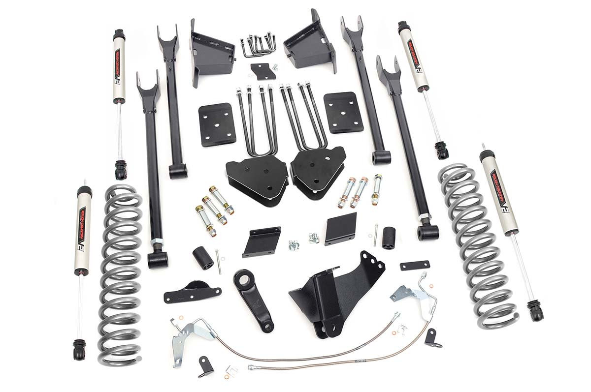 Rough Country - 6 Inch Lift Kit - 4-Link - OVLD - V2 - Ford F-250 Super Duty 4WD (2011-2014) - 56570